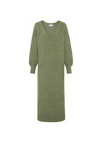 bonprix, Damen, Strickkleid &raquo;Oversized Strickkleid in Midil&auml;nge&laquo; aus Polyacryl, Polyester und Elasthan, l&auml;ssig geschnitten, Midil&auml;nge, dunkeloliv 