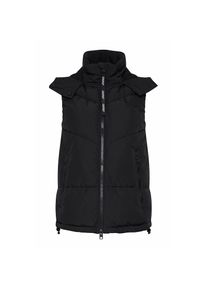 oxmo, Damen, Steppweste &raquo;Steppweste OXJuliette&laquo;, Black, M, Steppweste mit kontrastfarbenen Details