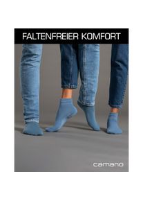 Camano, Damen, Kurzsocken &raquo;ca-soft&laquo; 7 Paar, mit hohem Baumwollanteil, daphne, 35-38, QUARTERS - keine Druckstellen dank weich gekettelter Zehenn&auml;hte