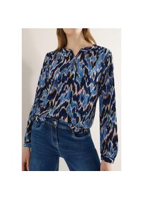 Cecil, Damen, Langarmbluse mit grafischem Print und Rei&szlig;verschluss, cloud blue, XL (44), Print Bluse f&uuml;r Damen von Cecil