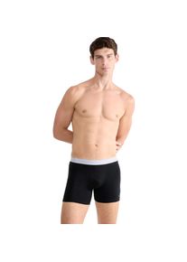 Sloggi, Herren, Boxer &raquo;Men GO ABC 2.0&laquo; 2er Pack, l&auml;ngeres Bein, Baumwollmix, weich, elastischer Bund, BLACK, XS, Herren-Short im Doppelpack