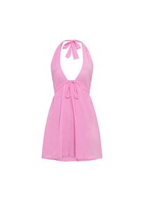 LSCN by LASCANA, Damen, Neckholderkleid, soft pink, 40 - N-Gr, Kurzes Strandkleid im Neckholder-Stil