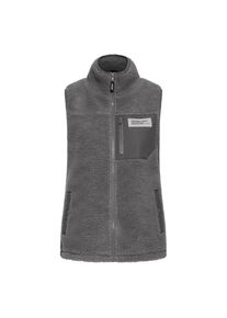 oxmo, Damen, Pl&uuml;schweste &raquo;Pl&uuml;schweste OXABBY&laquo;, Iron Gate, XS, Modische Weste der d&auml;nischen Top-Marke