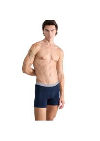 Sloggi, Herren, Boxer &raquo;Men GO ABC 2.0&laquo; 2er Pack, l&auml;ngeres Bein, Baumwollmix, weich, elastischer Bund, NAVY, L, Herren-Short im Doppelpack