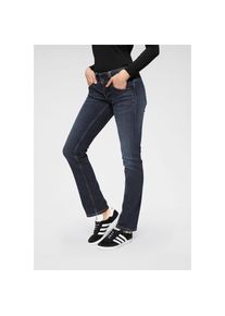 Pepe Jeans, Damen, &raquo;GEN&laquo; in Baumwoll-Qualt&auml;t mit geradem Bein und Doppel-Knopf-Bund, H06 stretch ultra dark, L&auml;nge 32, 32 - L&auml;nge 32, H06 stretch 