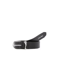 Calvin Klein, Damen, Lederg&uuml;rtel &raquo;CK MUST ORGANIC LOOP BELT 25MM&laquo; im schlichten Design, Black, Black, G&uuml;rtel von Calvin Klein