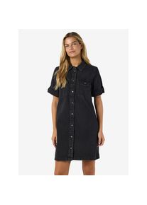 Noisy may, Damen, Jeanskleid &raquo;NMNEW SIGNE S/S DENIM DRESS WG001BL NOOS&laquo; Brusttaschen, Black, N-Gr, XL - N-Gr, Black, Jeanskleid aus 100% Baumwolle: 