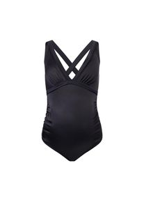 Dorina, Damen, Umstandsbadeanzug &raquo;Fiji&laquo; Mikrofaser, ohne B&uuml;gel, tiefer V-Ausschnitt, breite Tr&auml;ger, BLACK, XXL - N-Gr, Badeanzug FIJI von Dorina