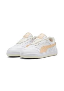 Puma, Damen, Sneaker &raquo;DOUBLECOURT&laquo;, Puma White-Peach Fizz-Sugared Almond, 38, Quartier und Kragen aus Synthetik