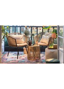 Catena luminosa con rattan intrecciato, Beige, Taglia Onesize, bonprix