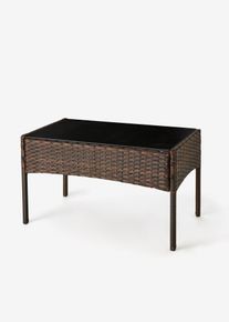 Tavolino poltrone e panca da giardino (set giardino 4 pezzi), Marrone, Taglia Onesize, bonprix