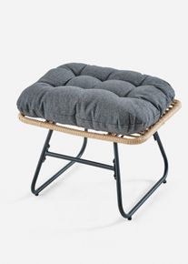 Sedia e poggiapiedi da giardino (set giardino 2 pezzi), Grigio, Taglia Onesize, bonprix