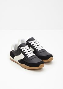 Sneaker in stile retr&ograve;, Nero, Taglia 38, bonprix