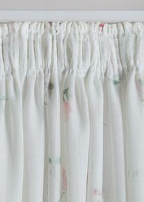 Tenda trasparente a fiori (pacco da 1), Bianco, Taglia 145x135 cm, bonprix