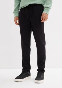 Pantaloni con elastico in vita slim fit tapered, Nero, Taglia 44/46 (S), bonprix