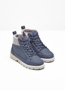 Boots lac&eacute;es &agrave; semelle crant&eacute;e - bleu - taille 37 - bonprix
