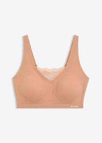 Soutien-gorge brassi&egrave;re rembourr&eacute; d&eacute;coupe laser Feel Comfort - marron - taille 42/44 (M) - bonprix