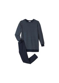 Tchibo - Női pizsama leggingsszel - nő - m&eacute;ret S 36/38 - k&eacute;k/cs&iacute;kos