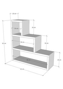 Skye Decor, Regal, Dustin (62 x 18 x 62 cm)