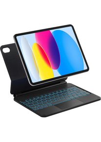 Inateck KB09119-10 (Deutschland, Apple iPad 2022 (10. Gen)), Tablet Tastatur, Schwarz