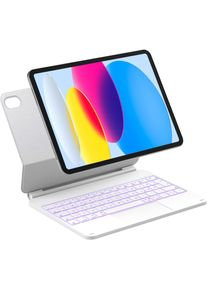 Inateck KB09119-10 (Deutschland, Apple iPad 2022 (10. Gen)), Tablet Tastatur, Weiss