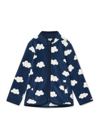 Tchibo - Kinder-Fleecejacke - Gr. 122/128 - dunkelblau/print