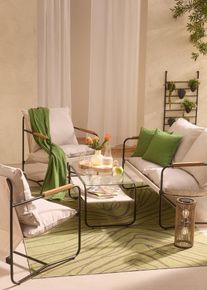 bonprix Wandregal mit 6 Pflanzt&ouml;pfen, schwarz