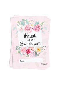 Spielehelden Esk&uuml;vői j&aacute;t&eacute;k Menyasszony kontra Vőleg&eacute;ny K&eacute;rd&eacute;sek a menyasszonyr&oacute;l &eacute;s a vőleg&eacute;nyről 50 db. DIN A5