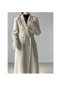 Allingentle Luxury Women's Long Blazer Woolen Double-Breasted Women's jacket for Cocktail Party Daily Casual Outfits Customize