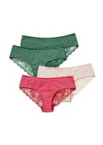 Tchibo - Figi brazylijskie - dla pań - rozmiar L 44/46 - kolor: zielony/beżowy