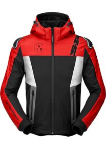 Spidi Hoodie Warrior, veste en textile , couleur: Noir/Rouge/Blanc , taille: M