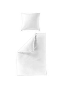 Bierbaum Bettw&auml;sche &raquo;Elegant uni&laquo; 2 Stk. Mako-Satin, 100 % Baumwolle, Uni, pflegeleicht