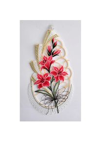 Stickereien Plauen Fensterbild &raquo;Bl&uuml;tenzweig&laquo;