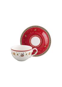 Villeroy & Boch Villeroy & Boch Tasse &raquo;Kaffeetasse mit Untertasse Toy's Delight 170 ml 2er Set rot&laquo; Mikrowellengeeignet