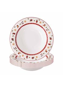 Villeroy & Boch Villeroy & Boch Suppenteller &raquo;Suppenteller Toy's Delight &oslash; 23 cm 6er Set wei&szlig;&laquo; Mikrowellengeeignet, handw&auml;sche empfohlen