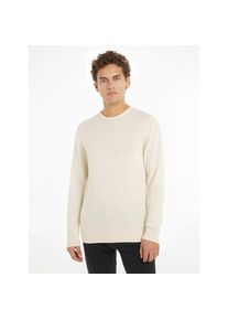 Calvin Klein &raquo;COTTON SILK BLEND CN SWEATER&laquo; mit Logopr&auml;gung beige, Gr&ouml;&szlig;e S