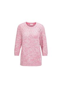 GOLDNER Rundhalspullover &raquo;Kurzgr&ouml;&szlig;e Pullover mit sch&ouml;nem Ajourmuster&laquo; rosa, Gr&ouml;&szlig;e 19