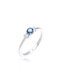Elli Silberring &raquo;Ring Verlobungsring Zirkonia Saphirblau 925 Silber&laquo; silberfarben, Gr&ouml;&szlig;e 52