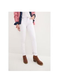 bonprix Straight-Jeans &raquo;Straight Jeans Mid Waist, Stretch&laquo; Regular Fit, mit Aufschlag, im Five-Pocket-Style