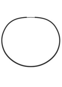 OSTSEE-SCHMUCK Halsreif &raquo;OSTSEE-SCHMUCK Halsreif Kautschuk 3,0 mm - Bajonett&laquo; schwarz, Gr&ouml;&szlig;e 45cm