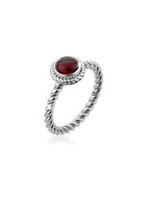 NENALINA Silberring &raquo;Ring Granat Geburtsstein Januar Trend Stilvoll 925 Silber&laquo; rot, Gr&ouml;&szlig;e 56
