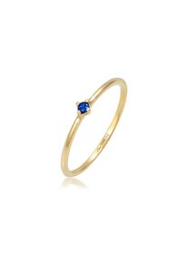 Elli Silberring &raquo;Ring Solit&auml;r synthetischer Saphir Blau 925 Silber&laquo; blau, Gr&ouml;&szlig;e 56