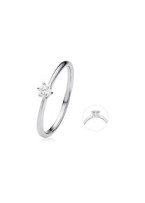 ONE ELEMENT Diamantring &raquo;0.15 ct Diamant Brillant Ring aus 585 Wei&szlig;gold&laquo; silberfarben, Gr&ouml;&szlig;e 59