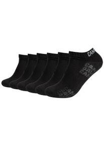 Kurzsocken CAMP DAVID "mesh ventilation", Damen, Gr. 47-49, schwarz, Baumwollmischung, unifarben, Socken Kurzsocken, mit dezentem Markenlogo, Topseller