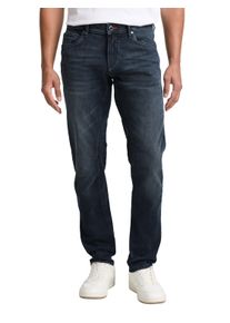 Tapered-fit-Jeans Tom Tailor, Herren, Gr. 34, L&auml;nge 32, blau (blau schwarz32), Denim/Jeans, Obermaterial: 78% Baumwolle, 20% Polyester, 2% Elasthan, unifarben, regular fit kn&ouml;chellang, Jeans Tapered-fit-Jeans