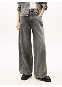 Loose-fit-Jeans Tommy Jeans "CHARLIE MR LOOSE WIDE RWB DI6078", Damen, Gr. 27, L&auml;nge 30, denim grau, Denim/Jeans, Obermaterial: 100% Baumwolle, unifarben, l&auml;ssig geschnitten, Jeans Loose-fit-Jeans