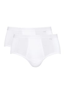 Slip Mey "NOBLESSE", Herren, Gr. 6/L, wei&szlig;, Obermaterial: 100% Baumwolle, k&ouml;rpernah, Unterhosen Slip, Mit Eingriff