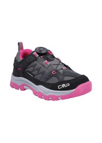Outdoorschuh CMP "KIDS KIRUNA LOW FITGO TREKKING SHOES WP", Kinder, Gr. 29, pink (grau, fuxia), Leder, Synthetik, Schuhe Outdoorschuh, wasserdicht