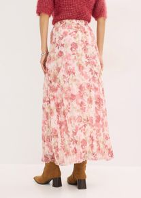 bonprix Női Sifon szoknya, r&oacute;zsasz&iacute;n, 50