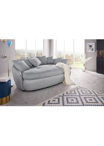 COTTA, &raquo;Aruba&laquo; gem&uuml;tliches Megasofa in XXL in organischer Form mit vielen Kissen, light grey / argent, Luxus-Microfaser (100% Polyester); Microfaser-